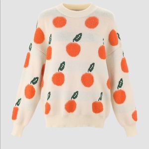 NWT Orange Knit Sweater